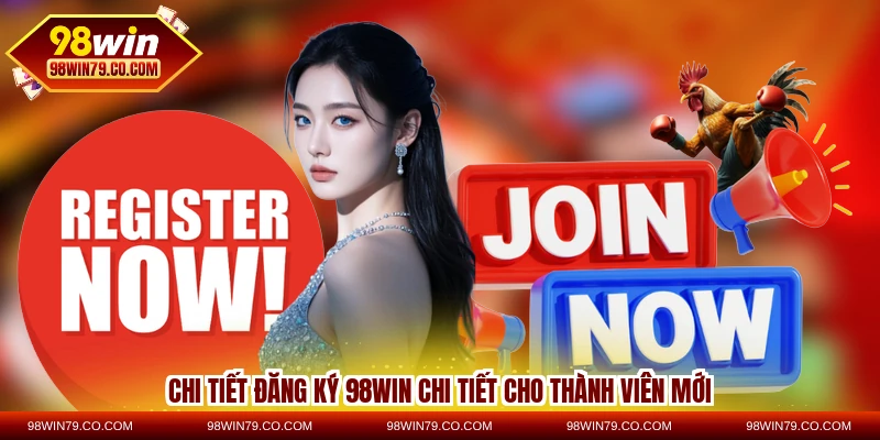 Chi tiết đăng ký 98WIN chi tiết cho thành viên mới